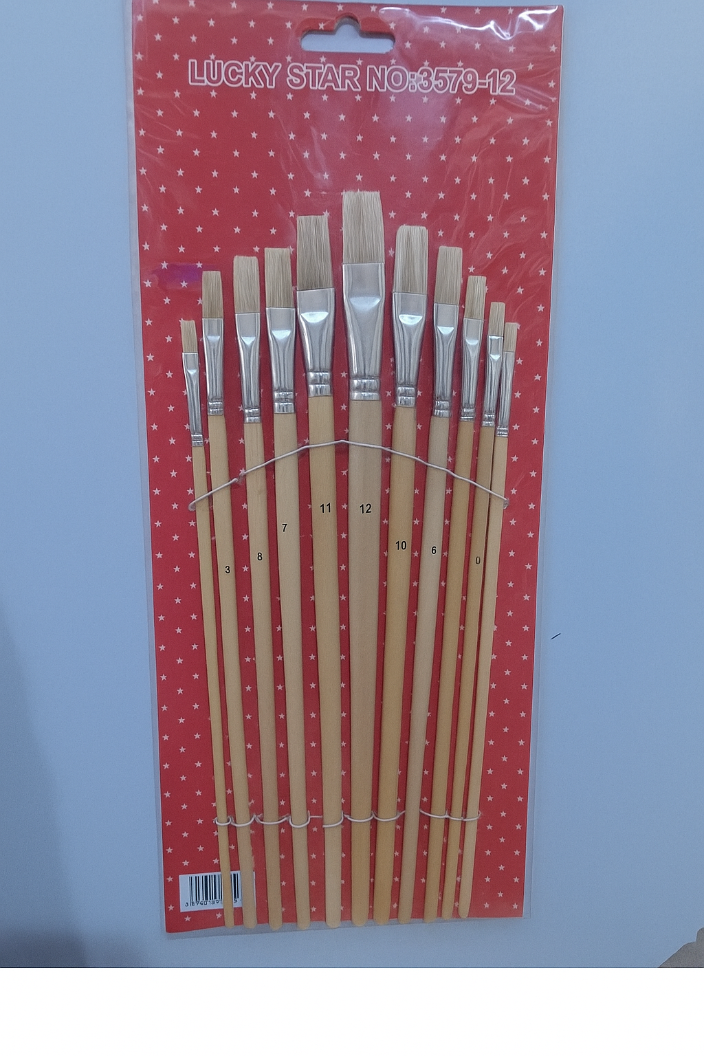Lucky Star Artist Brush Set (Round and flat)