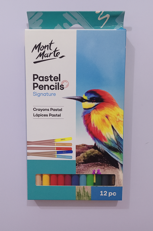 Mont Marte Signature Pastel Pencils – 12 Piece Set